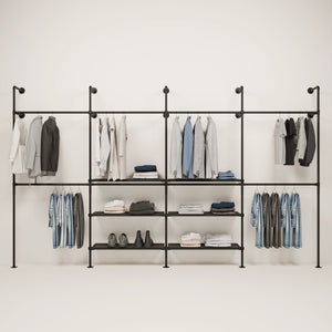 KIM DOUBLE 4 METAL – 6 shelves in the centre