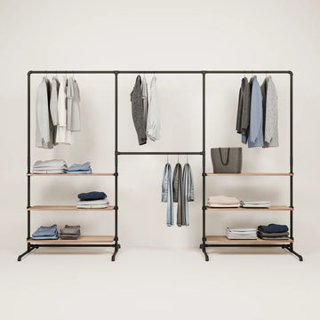 LAS 3 OAK – 6 rafturi | Raft cu compartimente de depozitare