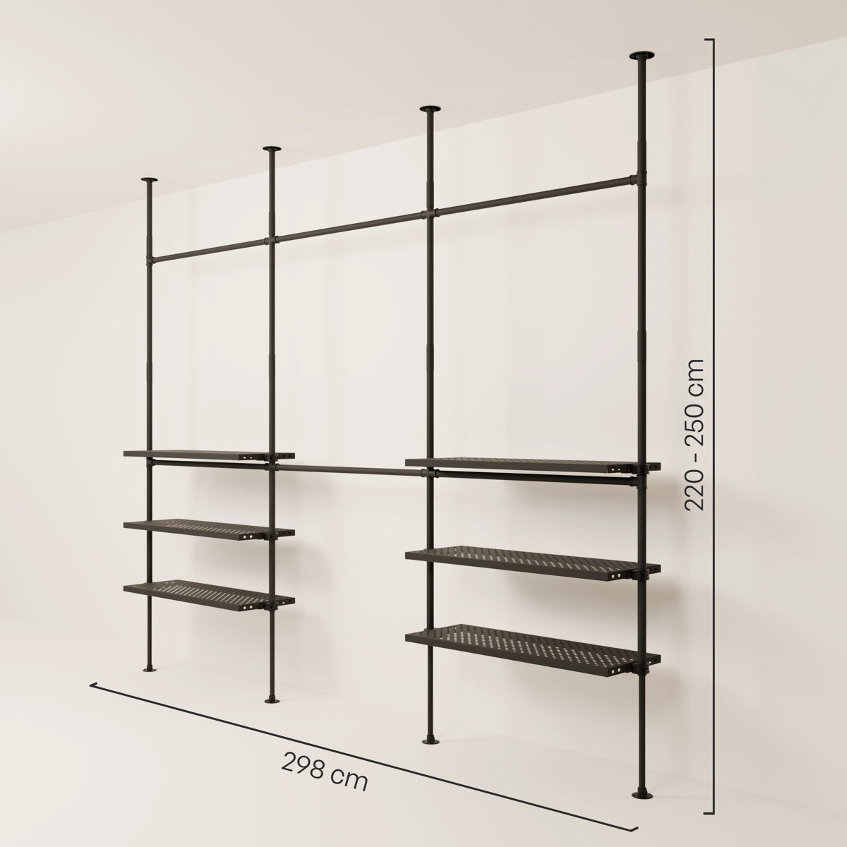 LOFT 3 METAL – 6 estantes abajo