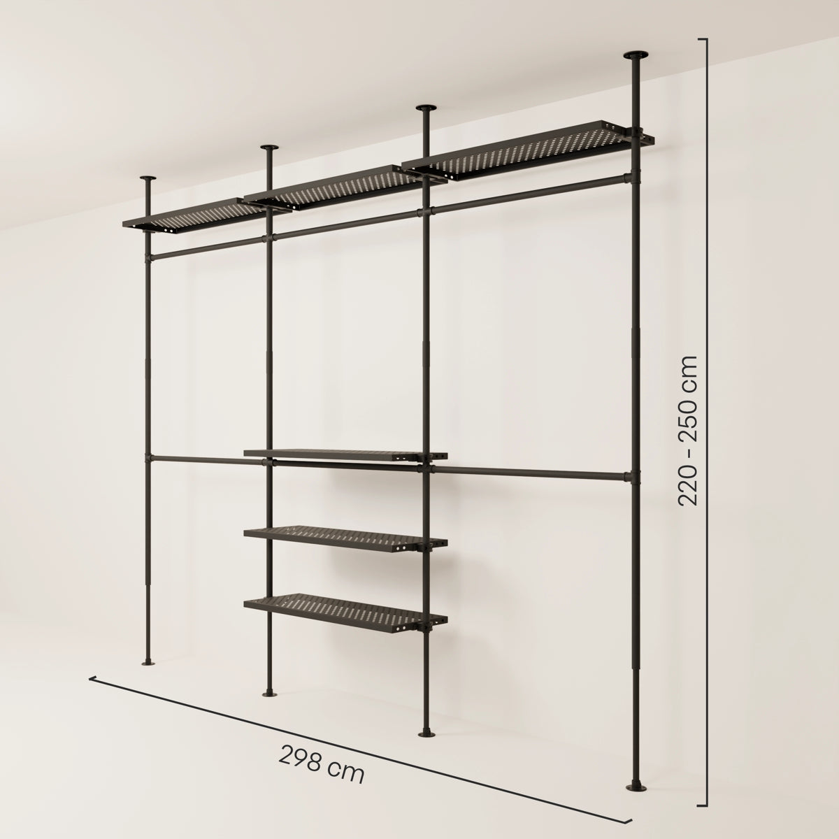 LOFT 3 METAL – 6 estantes arriba