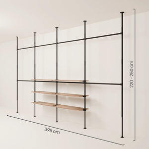 LOFT 4 OAK – 6 center shelves