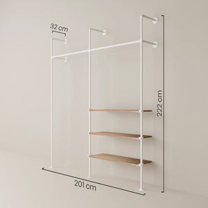KIM 2 OAK – 3 rafturi | alb