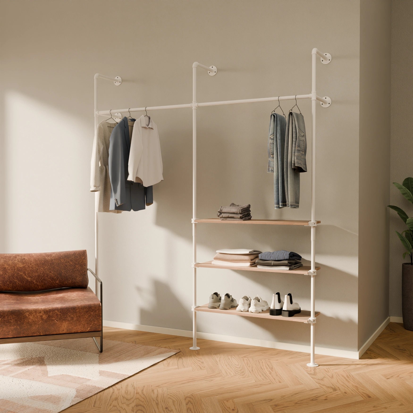 KIM 2 OAK – 3 rafturi | alb