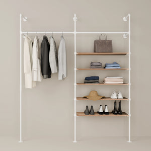 KIM 2 OAK – 5 rafturi | alb
