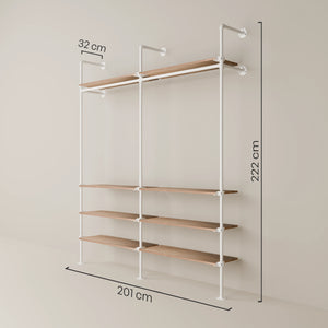 KIM 2 OAK – 8 rafturi | alb