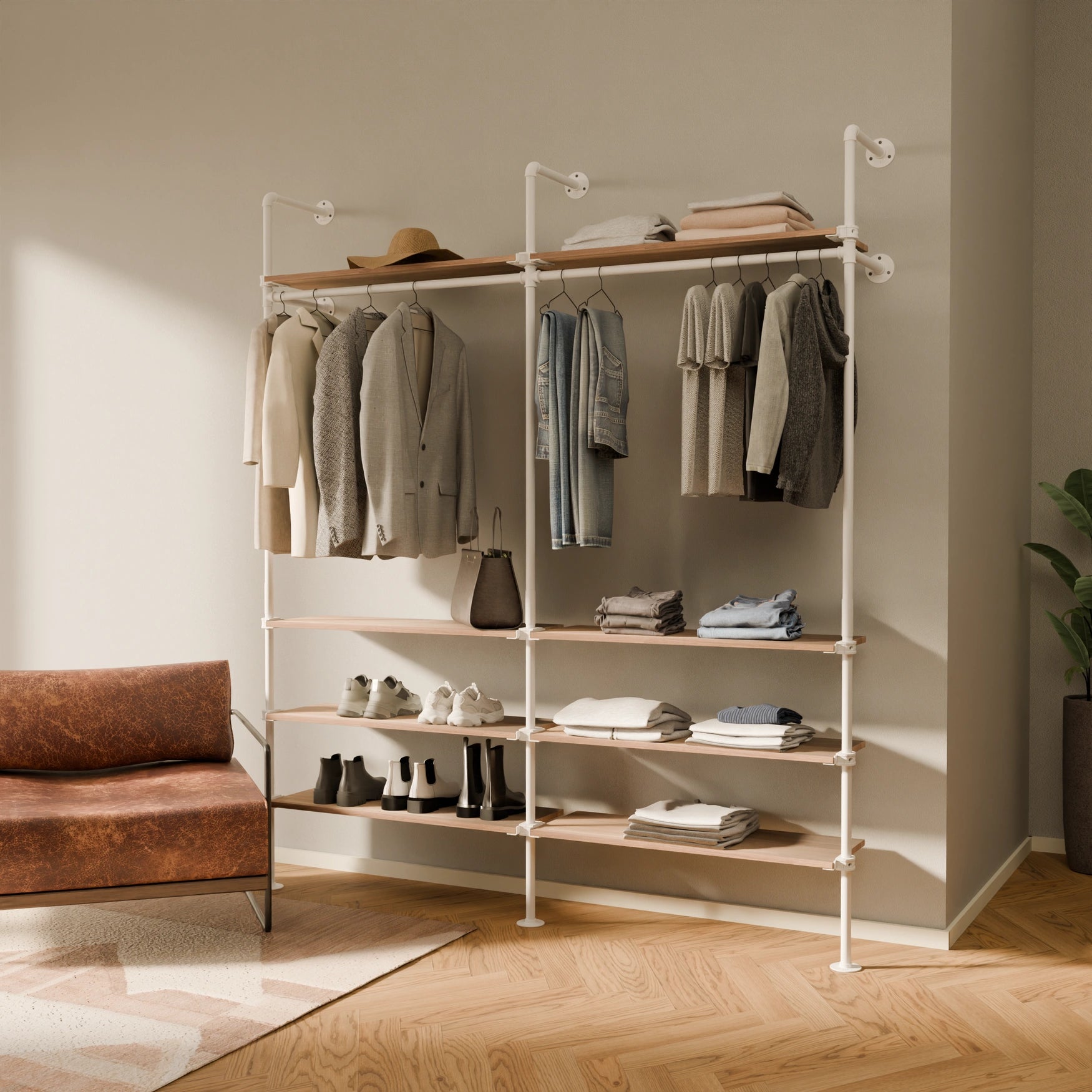 KIM 2 OAK – 8 rafturi | alb