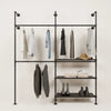 KIM DOUBLE 2 METAL – 3 shelves | Clothes rail with shoe rack