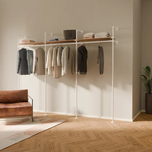 KIM 3 OAK – 3 top shelves | white