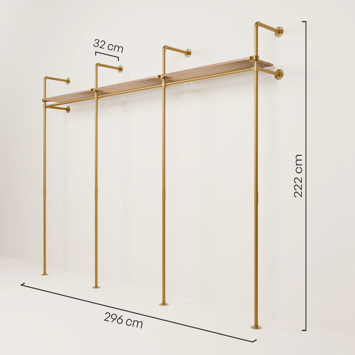 KIM 3 OAK – 3 rafturi superioare | aur
