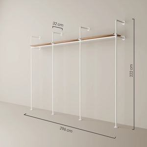 KIM 3 OAK – 3 rafturi superioare | alb