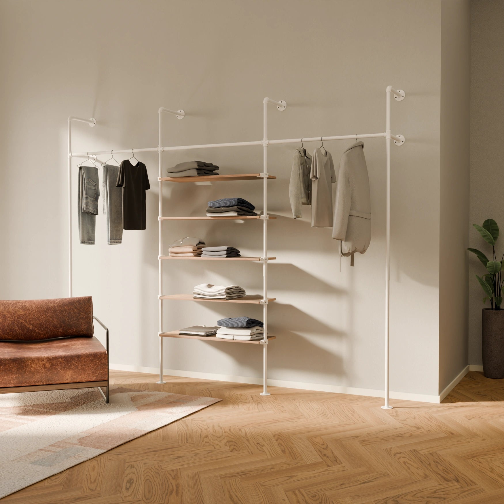KIM 3 OAK – 5 rafturi | alb