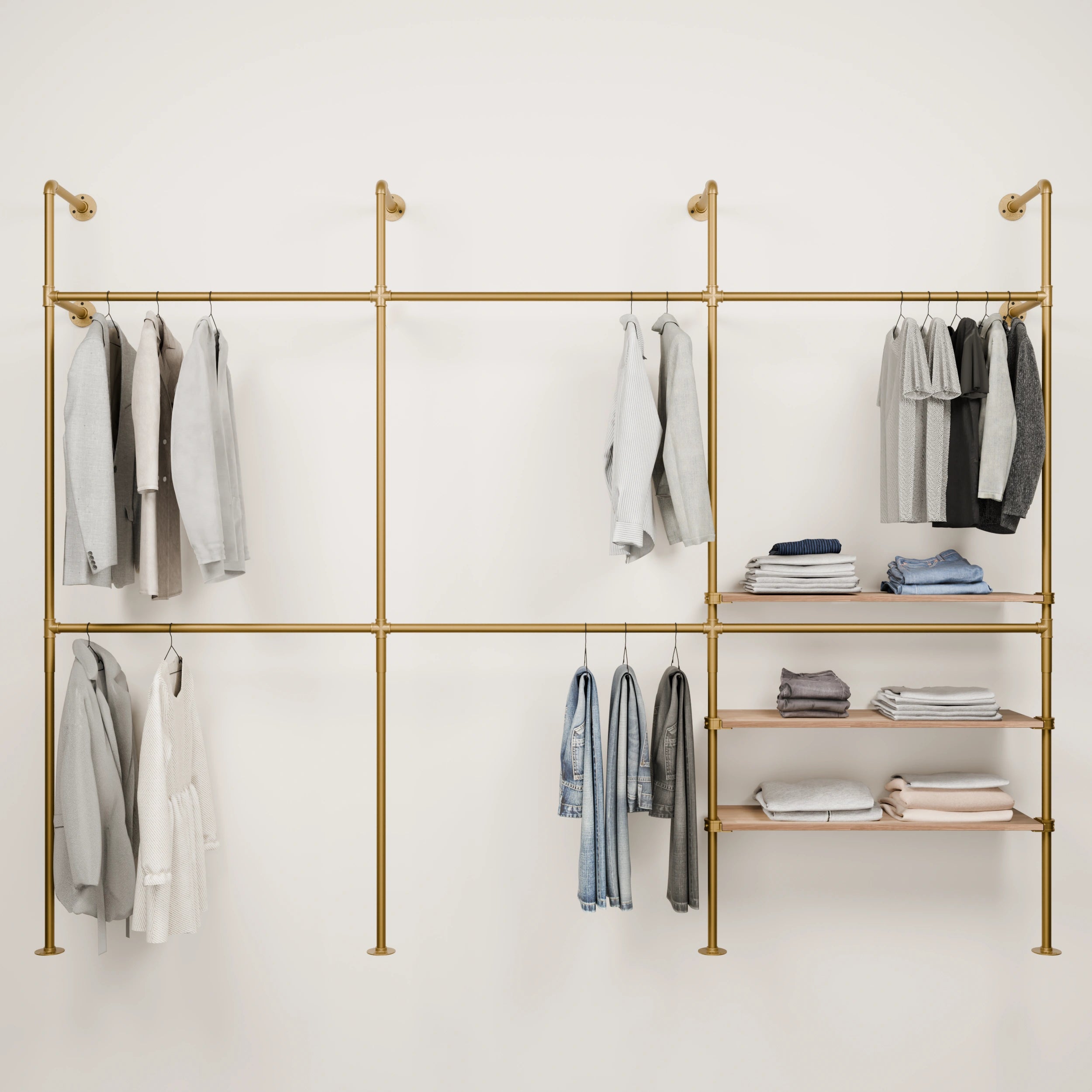 KIM DOUBLE 3 OAK – 3 rafturi dreapta | aur