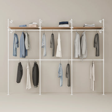 KIM DOUBLE 3 OAK – 3 rafturi superioare | alb