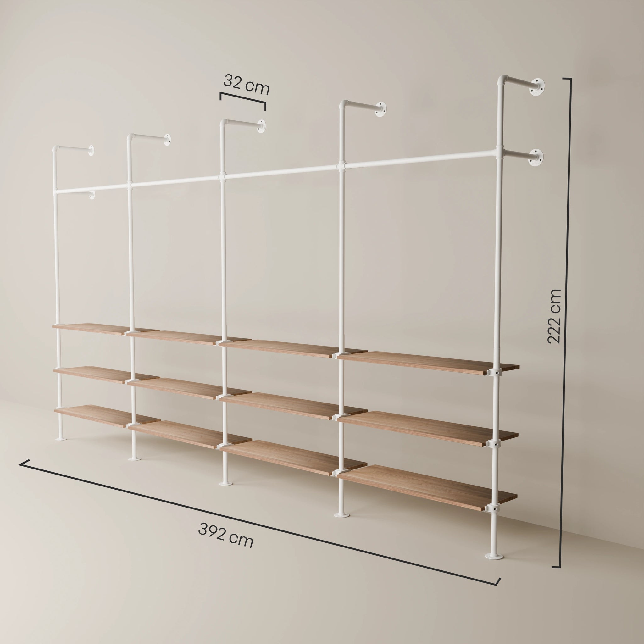 KIM 4 OAK – 12 rafturi | alb