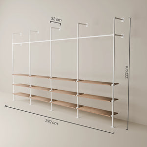 KIM 4 OAK – 12 rafturi | alb