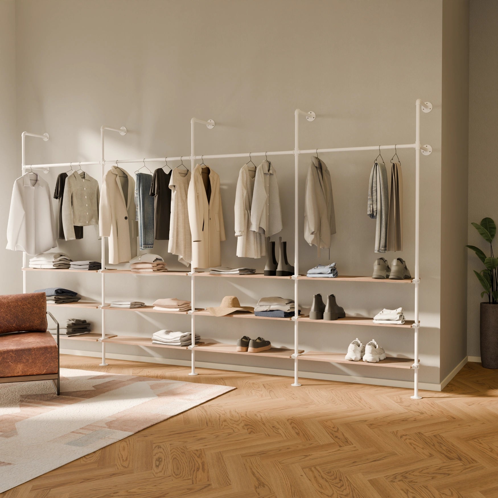 KIM 4 OAK – 12 rafturi | alb