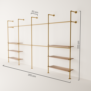 KIM DOUBLE 4 OAK – 6 rafturi | aur