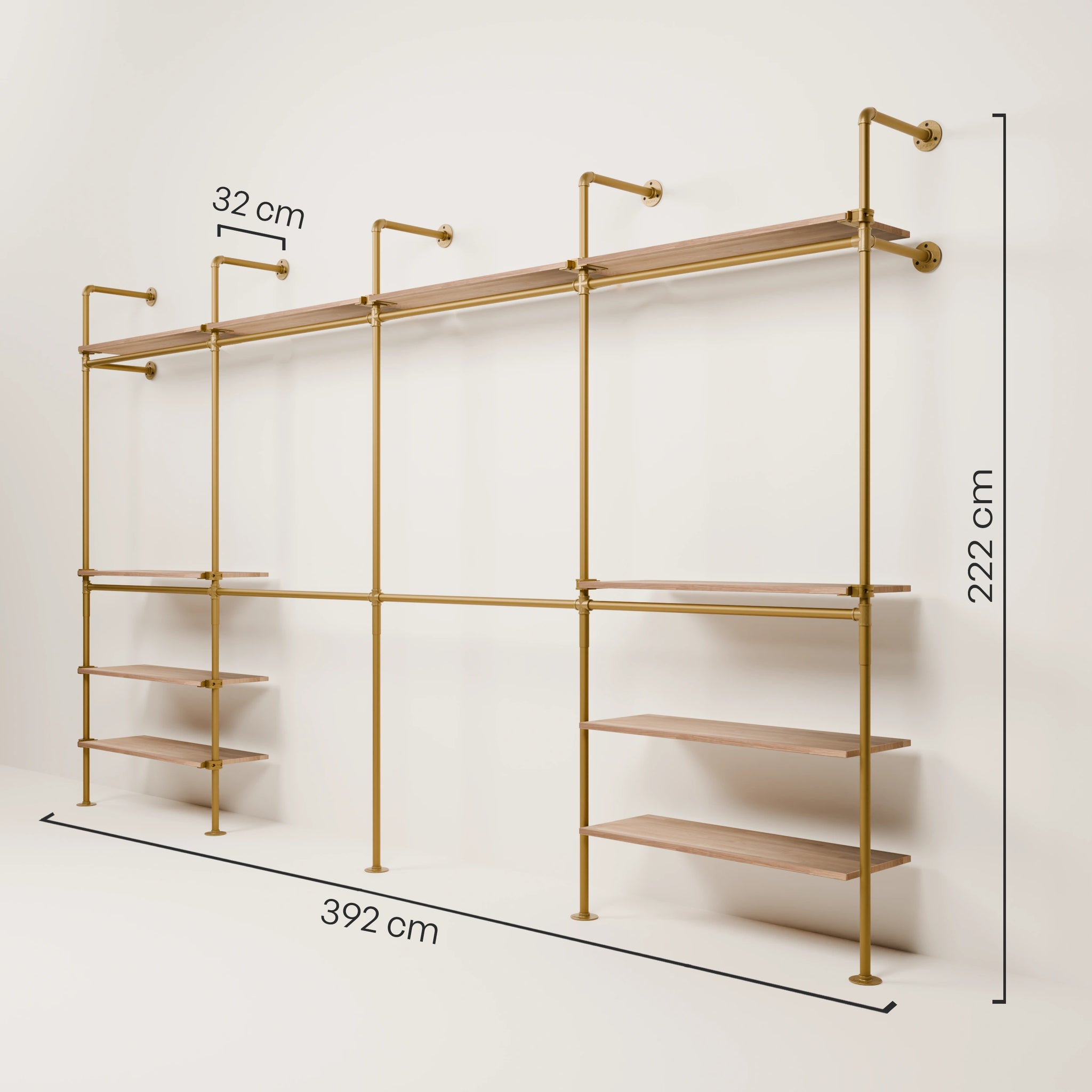 KIM DOUBLE 4 OAK – 10 rafturi superioare | aur