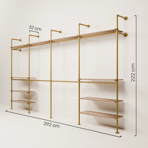 KIM DOUBLE 4 OAK – 10 rafturi superioare | aur