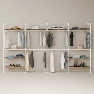 KIM DOUBLE 4 OAK – 10 rafturi superioare | alb