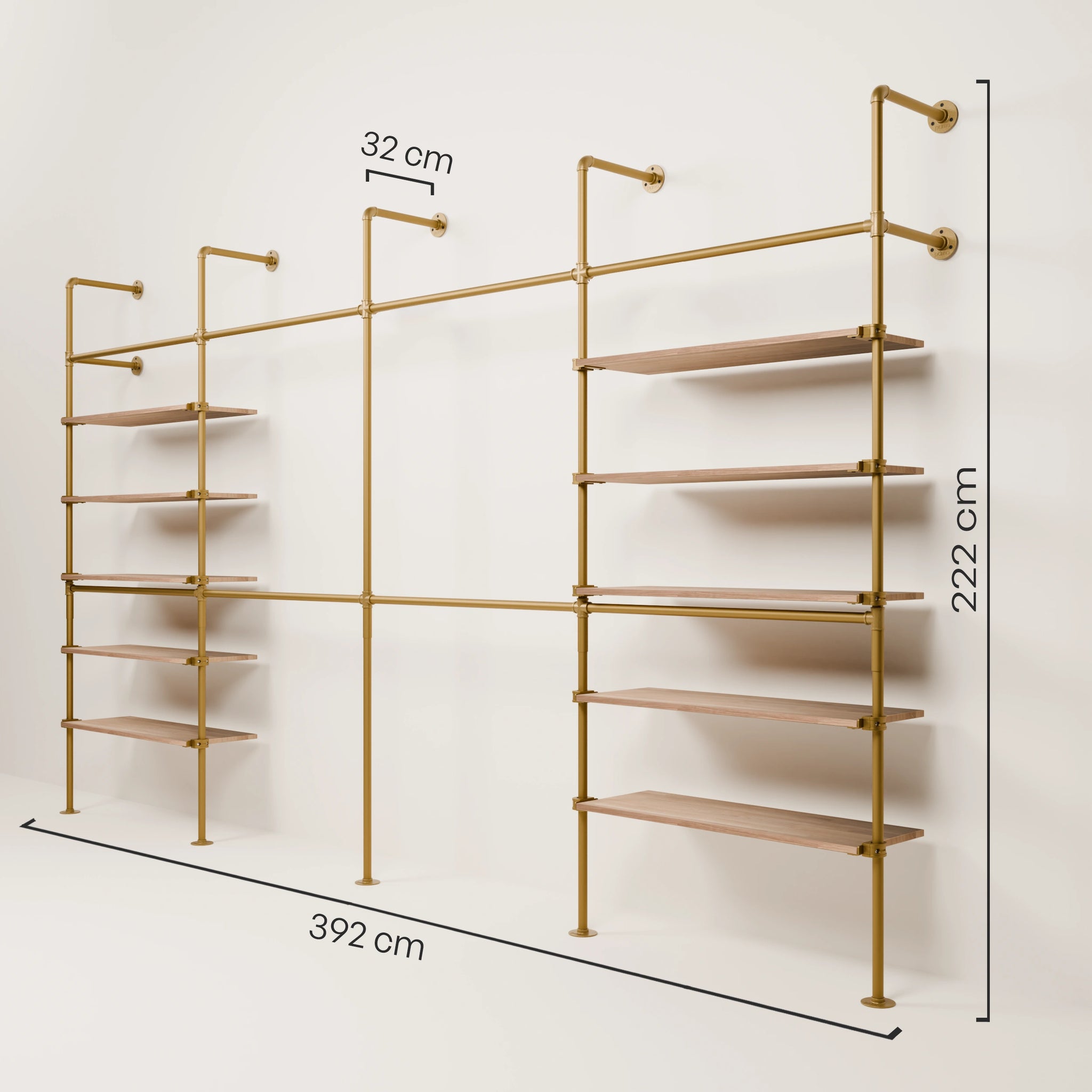 KIM DOUBLE 4 OAK – 10 rafturi | aur