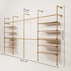 KIM DOUBLE 4 OAK – 10 rafturi | aur