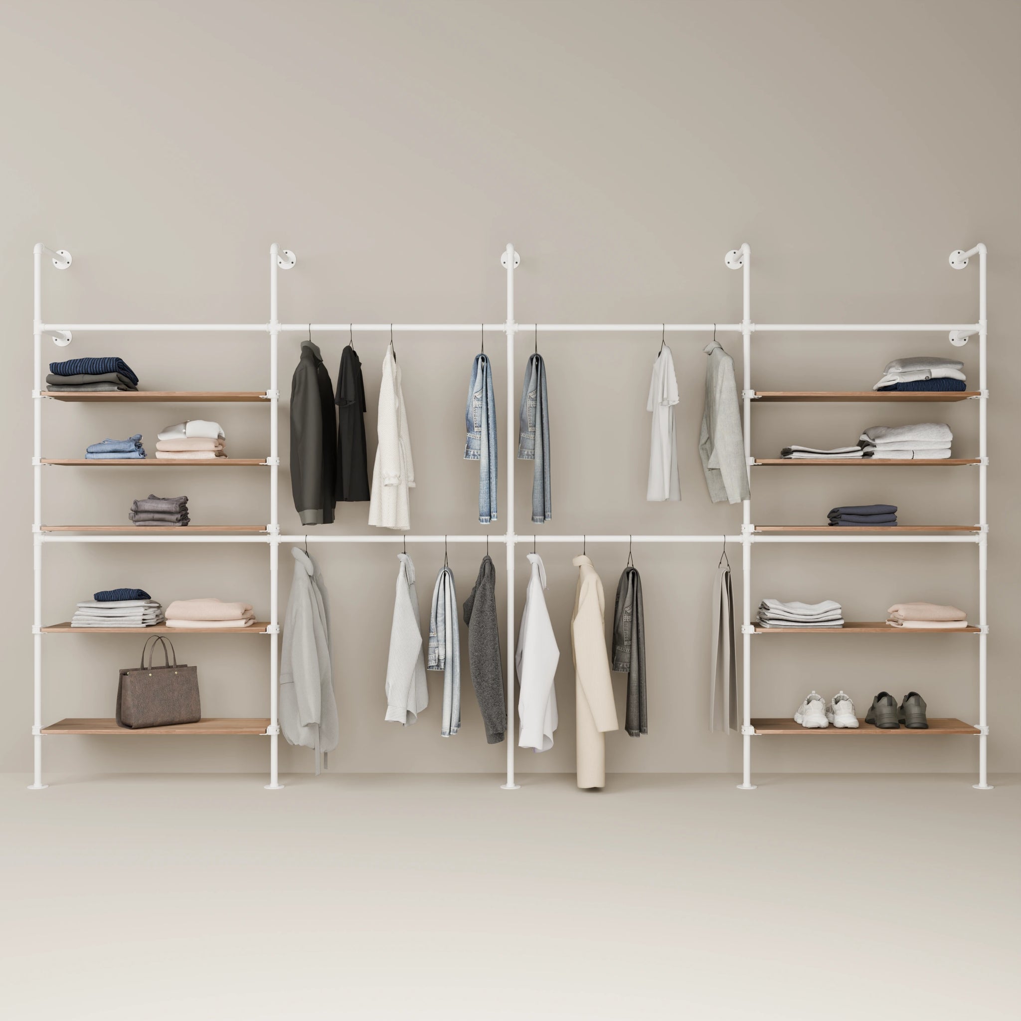 KIM DOUBLE 4 OAK – 10 rafturi | alb
