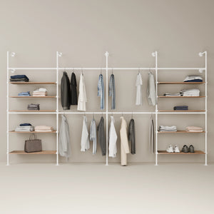 KIM DOUBLE 4 OAK – 10 rafturi | alb