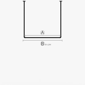 HANG – Maßanfertigung | Garderobenstange Industrial | Industrie Design | schwarze Rohre