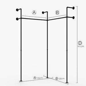 KIM II EDGE – Custom-made | closet industrial | industrial design | black tubes